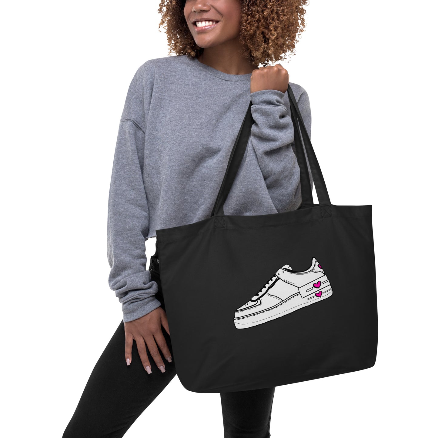 "Shoe Lover" Large organic tote bag