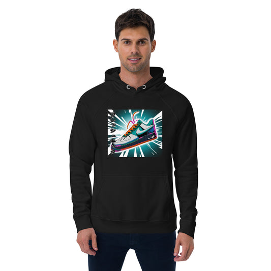 "Fresh Kicks" Anime Eco Raglan Hoodie (Unisex)