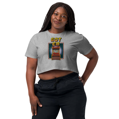 "Got 'Em - Retro Gaming" Women’s crop top