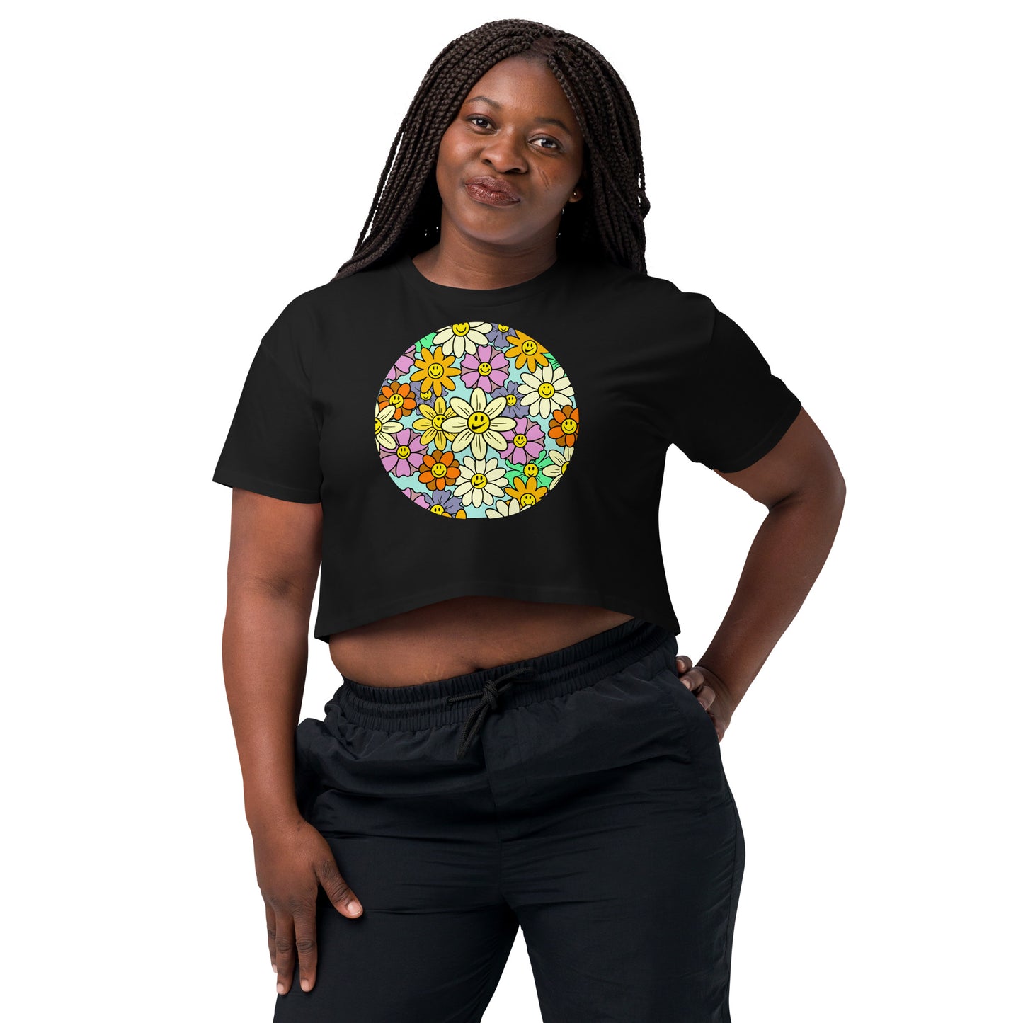 "Flower Power" Women’s crop top