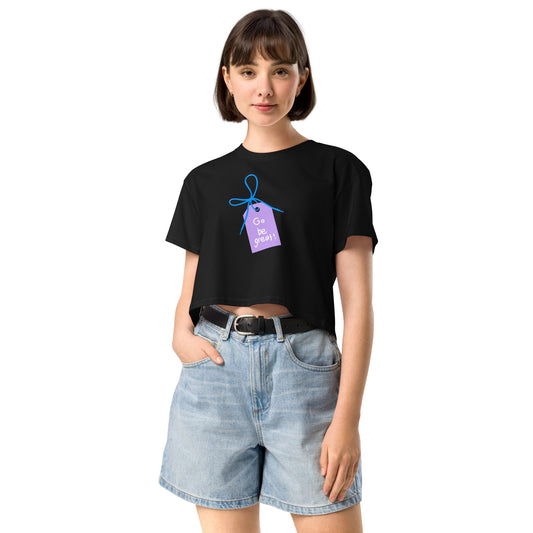 "Cactus and Bloom Tag" Women’s crop top