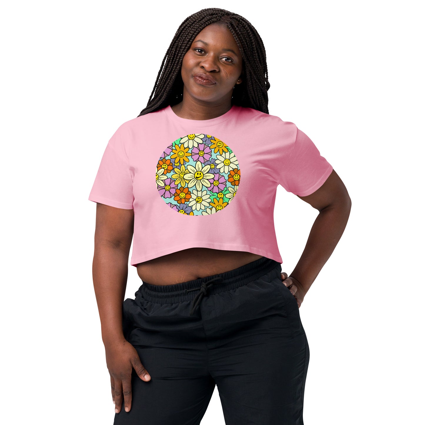 "Flower Power" Women’s crop top