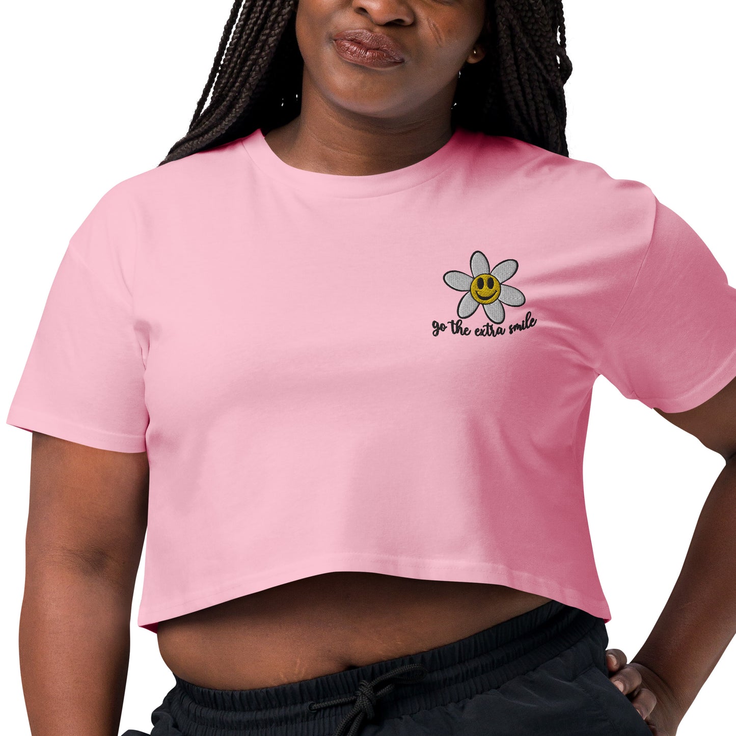 Women’s "Go the extra smile" crop top