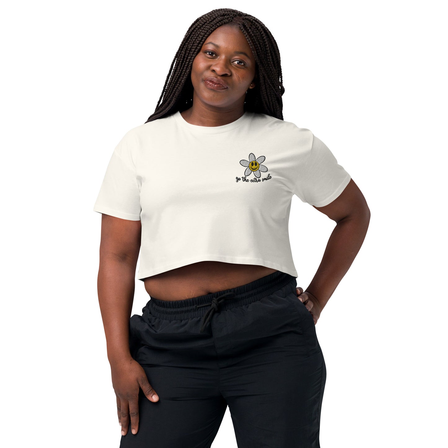 Women’s "Go the extra smile" crop top