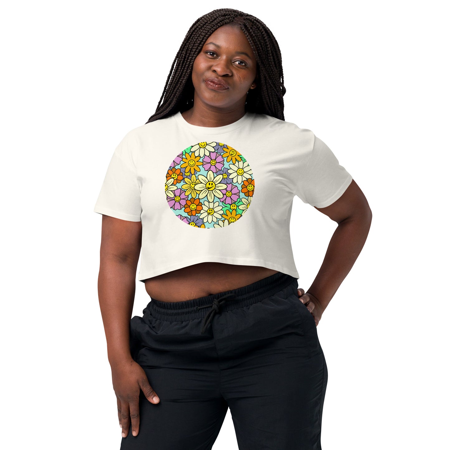 "Flower Power" Women’s crop top