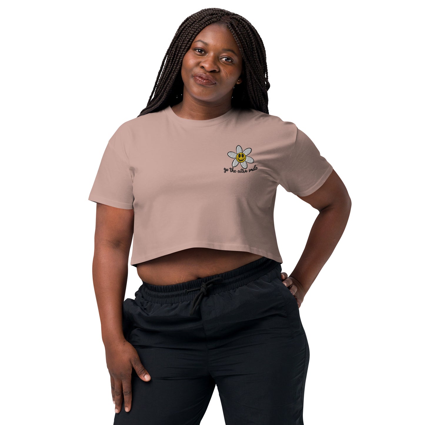 Women’s "Go the extra smile" crop top