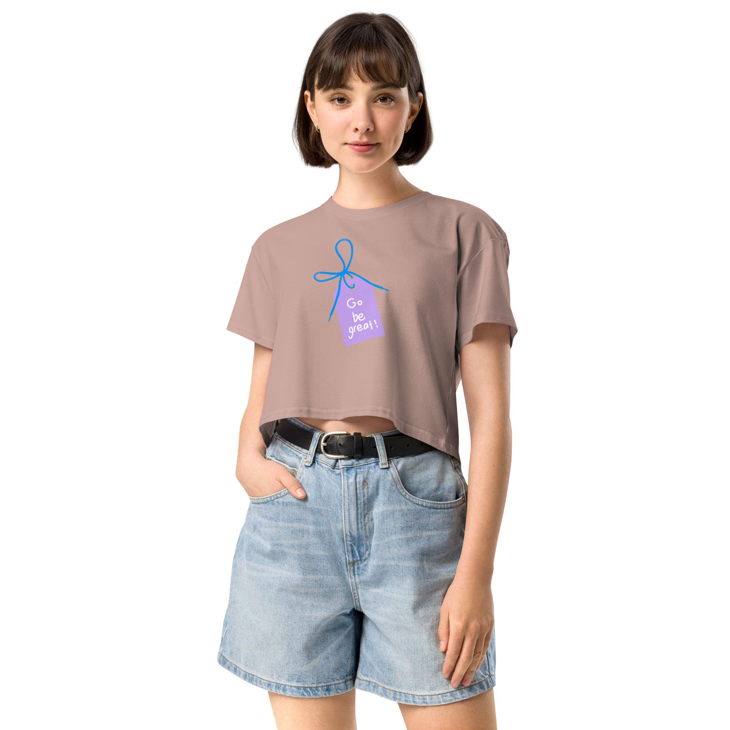 "Cactus and Bloom Tag" Women’s crop top