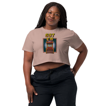 "Got 'Em - Retro Gaming" Women’s crop top