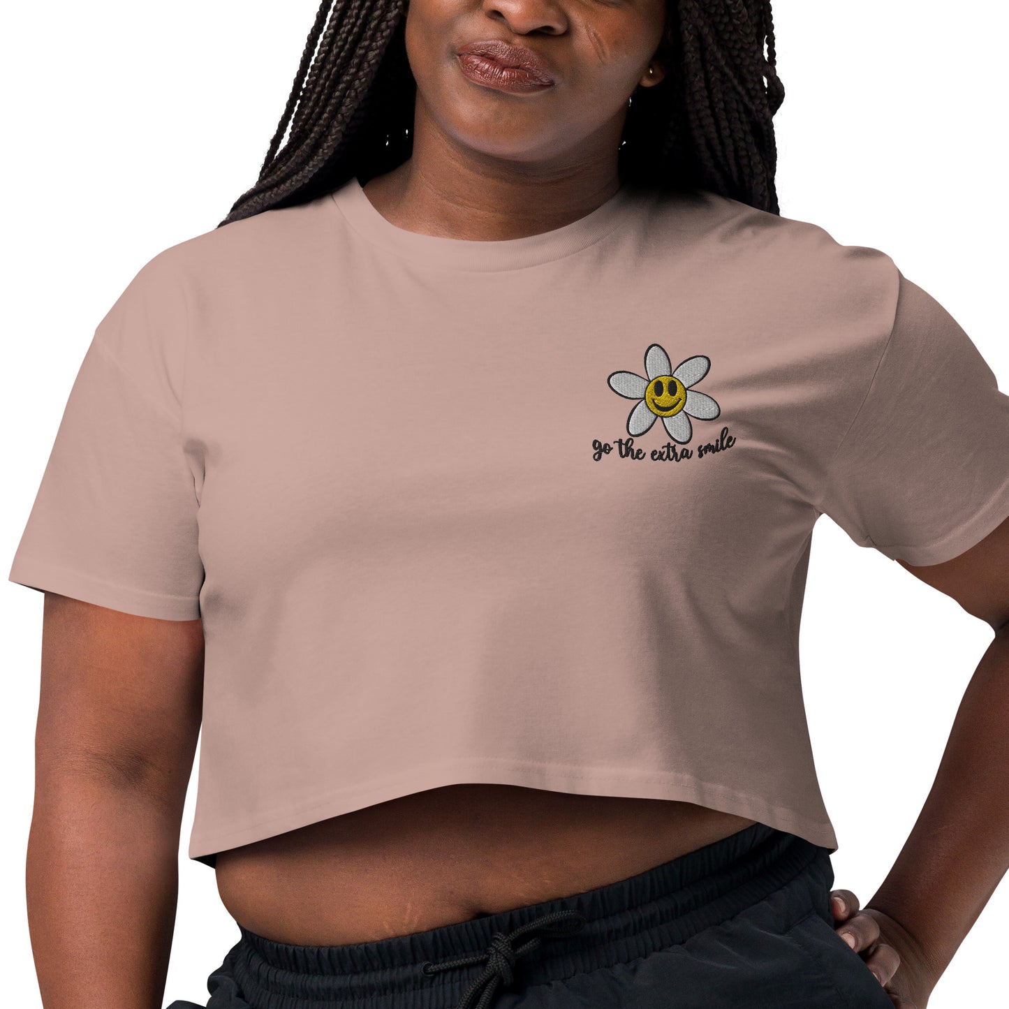 Women’s "Go the extra smile" crop top