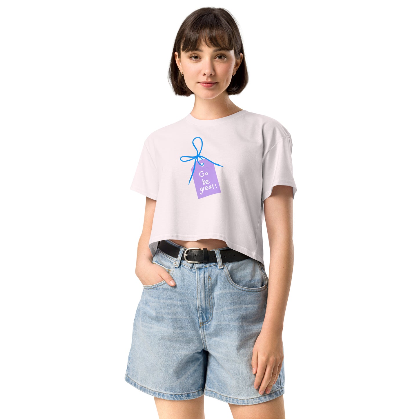 "Cactus and Bloom Tag" Women’s crop top