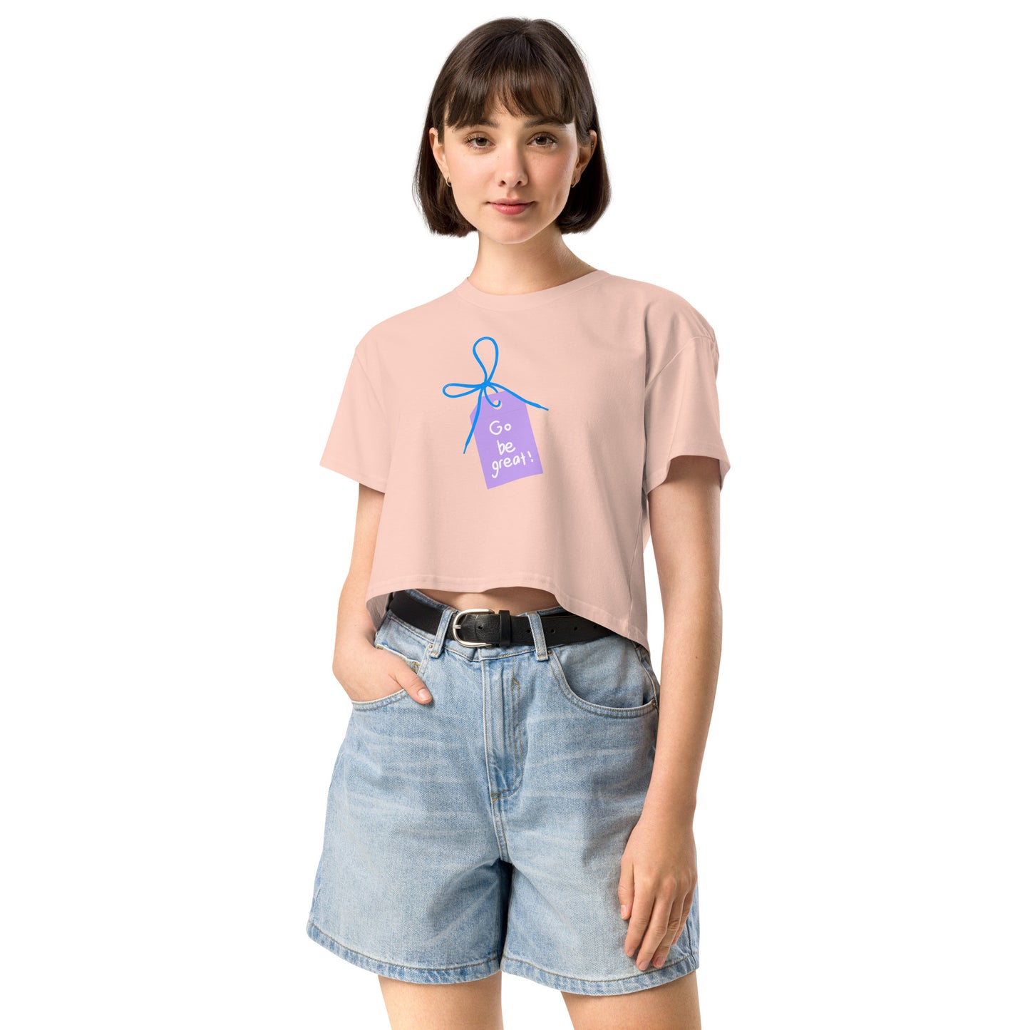 "Cactus and Bloom Tag" Women’s crop top