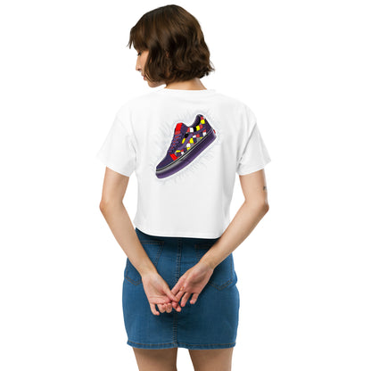 "Off The Wall" Anime Women’s crop top