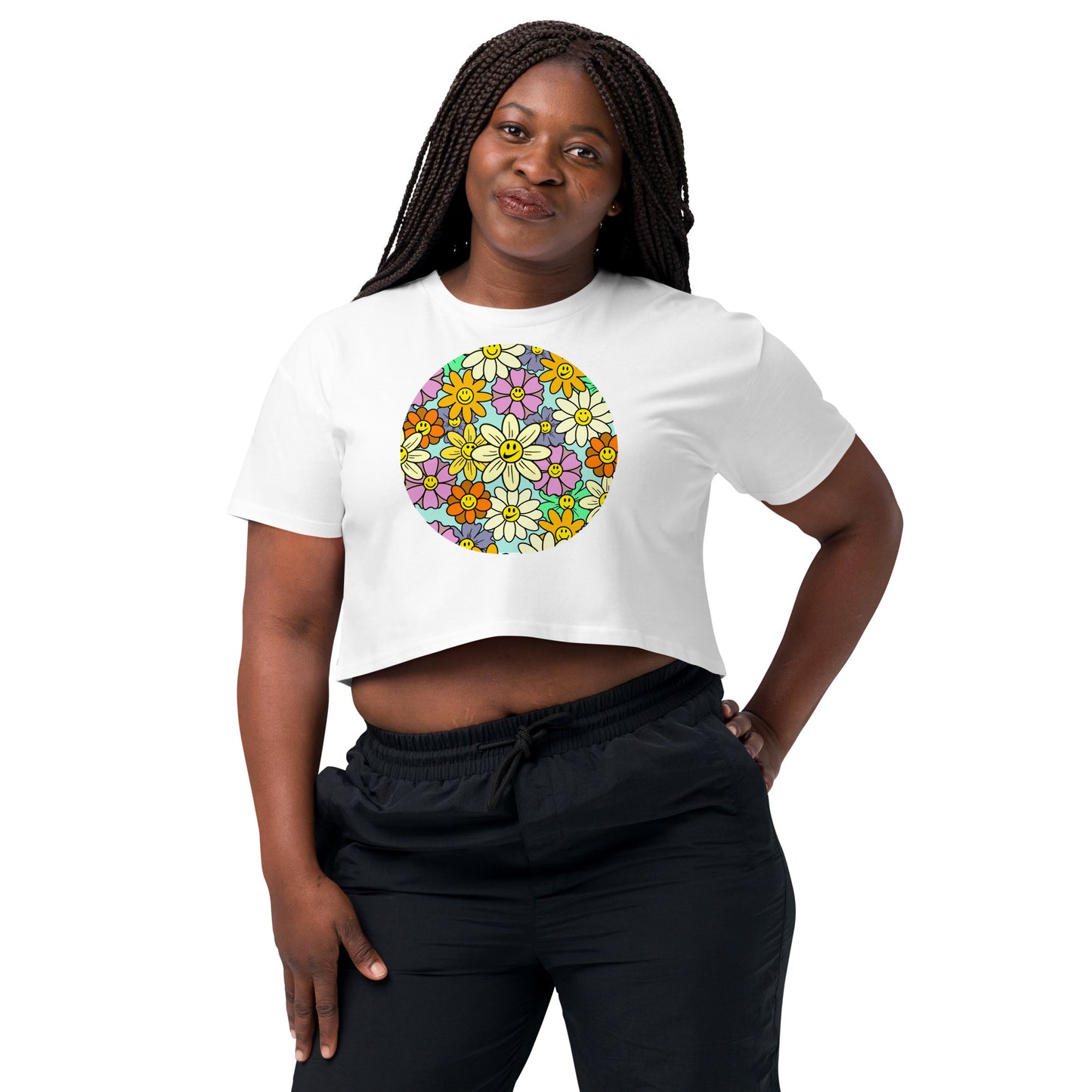 "Flower Power" Women’s crop top