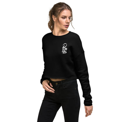 Women's White Signature Crop Sweatshirt