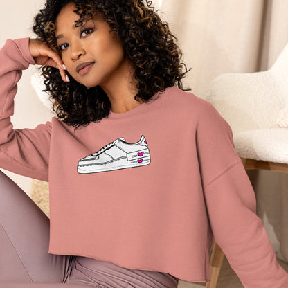 Women’s "Sneaker Lover" Crop Sweatshirt